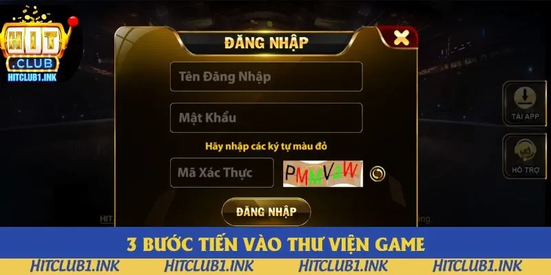 3 bước tiến vào thư viện game